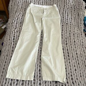 Banana Republic Light Tan Khakis. Straight wide leg